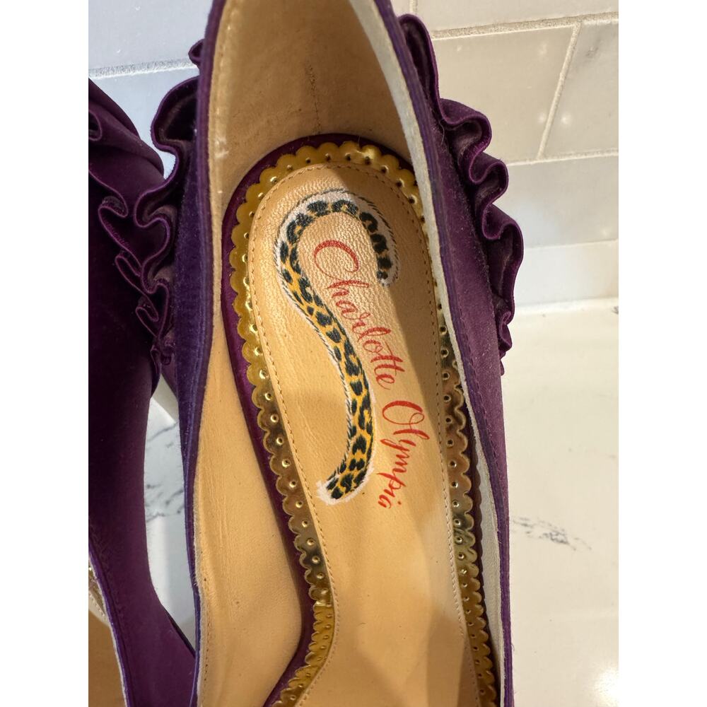 Charlotte Olympia | Paloma Fan Pleat Roxo - Picture 5 of 10